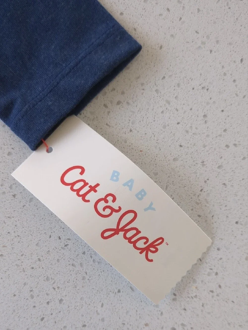 Cat & Jack Navy 'Peace Love and Naps' Long-Sleeve Baby One-Piece